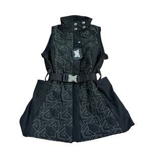 NWT PXG Women’s All Over Logo Black Vest Luxury Golf XS $350 MSRP